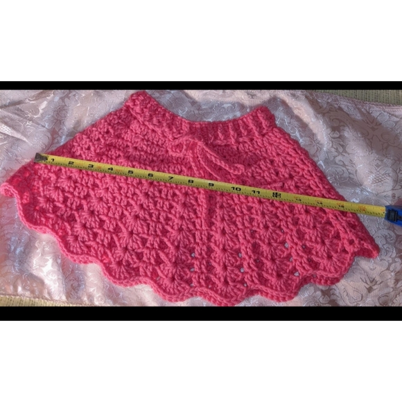 Pink Crochet Skirt Handmade - Picture 3 of 5